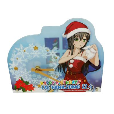 China Multifunktionsschreibtisch-Uhr-Plastik des anime-Wecker-15cm Acryldirekt dekorativ zu verkaufen