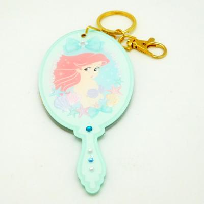 China Multipurpose Cute Cartoon Hand Mirror Offset Printing Fine Workmanship for sale