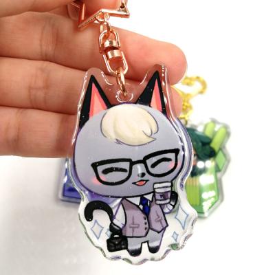 China Acrylic Charms Custom Printed Acrylic Keychain Make Own Clear Epoxy Resin Acrylic Keychain Charms for sale