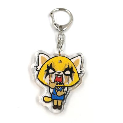 China Custom  high quality cartoon acrylic printed clear epoxy acrylic keychain charms as halloween gifts zu verkaufen