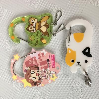 China CMYK Gedrukte Anime-Zeer belangrijke Bestand de kettingskras van Gift Vastgestelde Acrylcarabiner Te koop