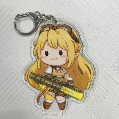 China Laser schnitt kundenspezifische gedruckte Keychains-acrylsauerZeichentrickfilm-Figur zu verkaufen