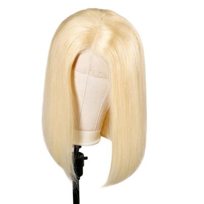 China Silky Straight Wave Hair Supplier 13x4 13x6 360 Lace Frontal Short Bob Wigs Human Hair Virgin Hair Wig for sale