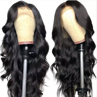 China Brazilian Silky Straight Wave Hair Lace Front Wig Pre Plucked Lace Front Wig For Women Natural Color Virgin Lace Wig Hair With Baby Hair for sale