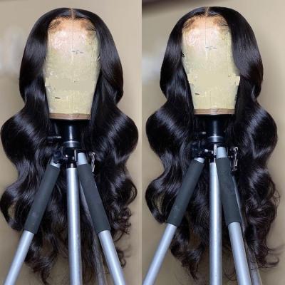 China Density Human Hair Curly Lace Front Wigs Heavy Silky Straight Peruvian Human Hair Density Wave Front Wigs For Black Women With Baby Hair Virgin Hair Wigs for sale