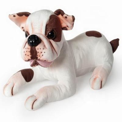 China Wholesale Realistic Stuffed Dog Stuffed Plush Bull Toy Stuffed Animal Dog Stuffed Toy for sale