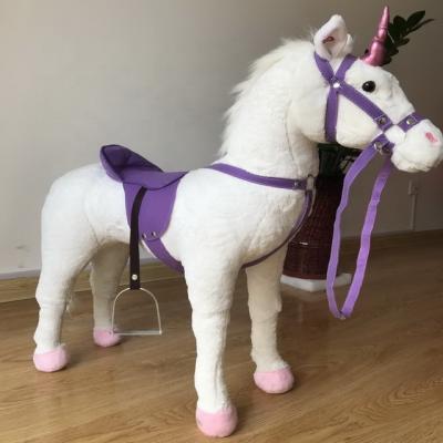 China Ride On Toy Plush Unicorn Hot Selling Ride On Toy Plush Ride On Horse Toy for sale