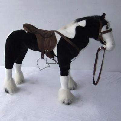 China Ride On Toy Factory Wholesale Stuffed Plush Big Stuffed Horse Ride On Horse Plush Toy for sale