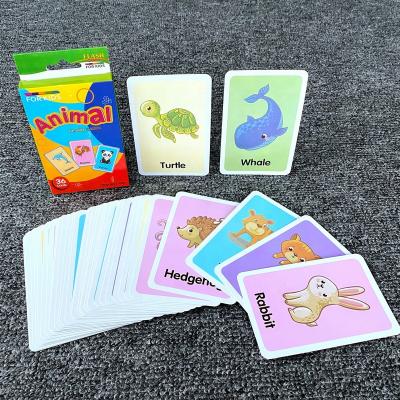 China Hot Selling Early Educational Flash Cards Paper Paper Playing Cards For Kids for sale