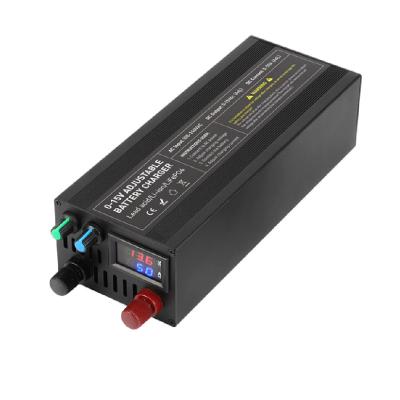 China 12V Lifepo4 Industrial Adjustable Voltage and Current Lithium Battery Charger Power Adapter for sale