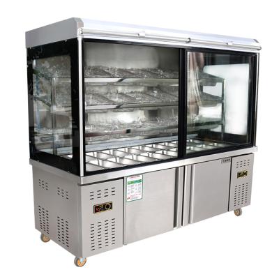 China MaLaTang Commercial Freezer Bar Fridge Commercial Freezer Double-temperature Bar Freezer Fridge for sale