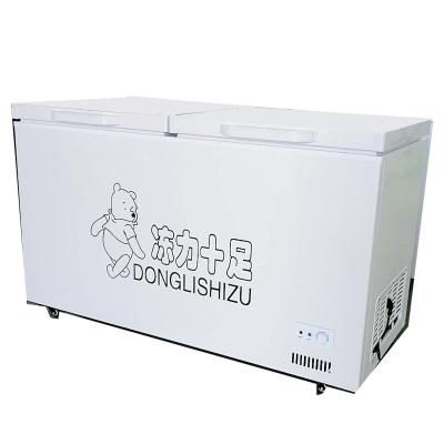 China Single-temperature Restaurant Large Capacity Freezer Horizontal Chest Freezer For Fish Shop Supermarket Meatmarket for sale