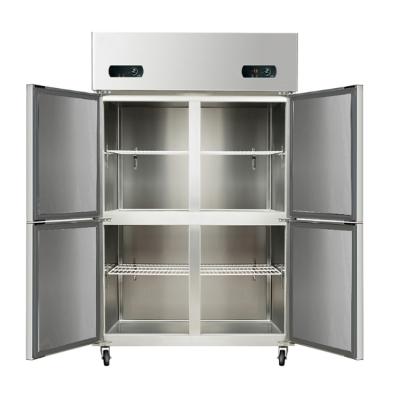 China Double-temperature Commercial Kitchen 2 4 6 Door Freezer And Commercial Fridge Refrigerator For Restaurant Hotel Salad Bar for sale