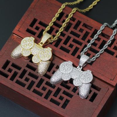 China Hiphop Trendy Design Mens Diamonds Pendant Necklace Gold Filled Pendant Jewelry for sale