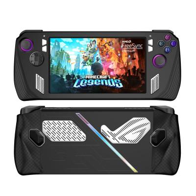 China With Kickstand Game Console Accessories For Asus Rog Ally Shock-Absorption Soft Silicone Protective Case for sale