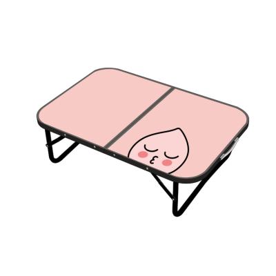 China Cartoon Logo Pattern Folding Table BBQ Camping Easy Table Cook Picnic Modern Outdoor Metal Foldable Custom Frame Top Table For Outdoor for sale