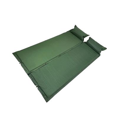 China Light Weight 185*55*2.5cm Sponge PVC Sponge Camping Protection Folding Portable Outdoor Thick Air Mattress For Outdoor Sleeping With Pillow for sale