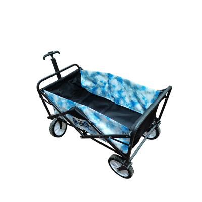 China Universal Outdoor Collapsible Utility Folding Cart Beach Garden Dye Link Folding Cart for sale