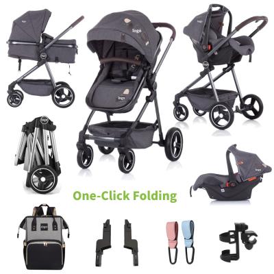 China Travel System Stroller 3 in 1 Line of Sight Bebes de Para de cochecitos de mejores Baby Stroller 4 in 1 Travel Baby Stroller Toddler Strollers for sale