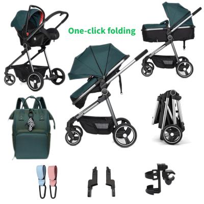 China Cheapest Aluminum Frame In 1 Single Portable Foldable Stroller Sports Eu Carriolas Para Bebes In 1 Baby Pram Accesorios Para Bebe for sale