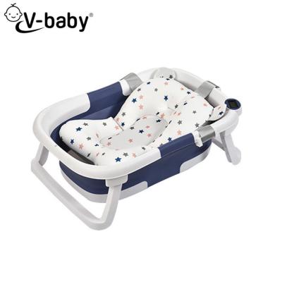 China Custom Folding Folding Infant Baby Bath Tub Plastic Large Portable Bath Tub Indoor Indoor Baby Tub Set for sale