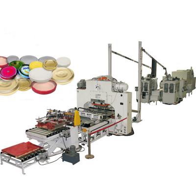 China Automatisch aanpasbaar draai-off cap machine, tin cap maken machine Te koop