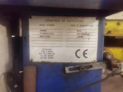 China 45 inch 2 kleuren Crabtree Tinplate Plate Printing Machine gemaakt in 2012 Te koop