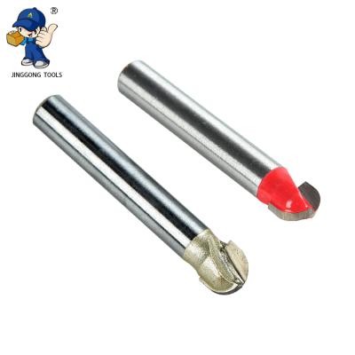 China 1/2 Or 1/4 Inch Round Nose Two Flute Router Bit Round Solid Wood Board For Woodworking Cove Box Bit Key Hole Application for sale