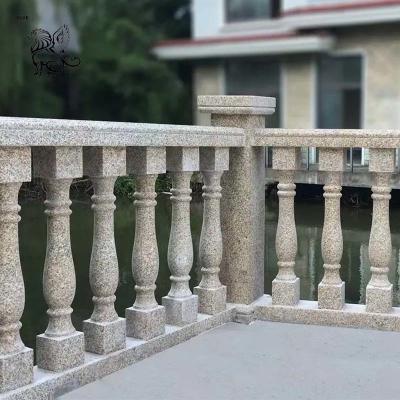 China Modern Marble Balustrade Handrail Natural Stone Granite Balcony Railing Pillar Outdoor Villa Customize en venta