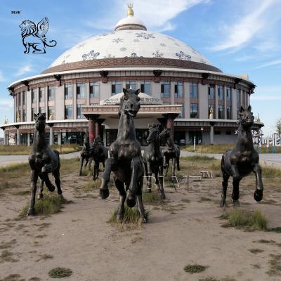 China Bronze Running Horse Statues Sculpture Brass Metal Garden Animal Life Size Outdoor Decoration Large en venta