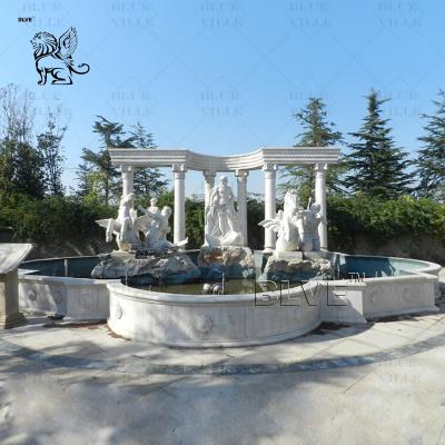 Китай Outdoor Marble Trevi Fountain Oceanus Statues amous Greek God Poseidon Fountains Garden Decoration Large продается