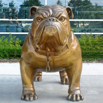 Китай Bronze French Bulldog Statue Life Size Metal Brass Dog Sculptures Large Animal Garden Statue Molds Custom Made продается