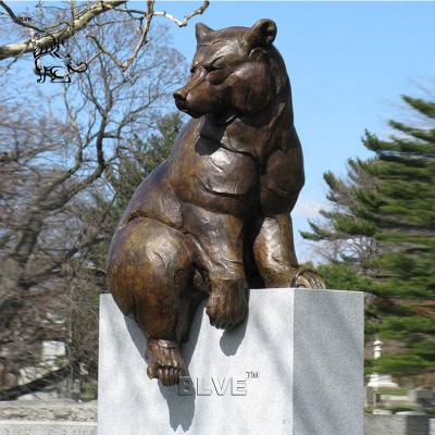 China BLVE Bronze Life Size Bear Statues Animal Copper Sculpture Unique Large Casting Metal Art Outdoor Modern Garden Decor for sale