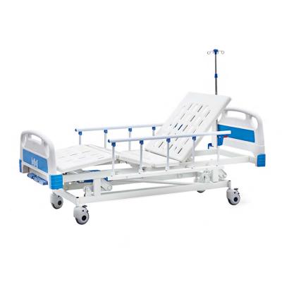 China Clinic Bed 3 Function Economical Manual Mechanical Hospital And Hospital Bed for sale