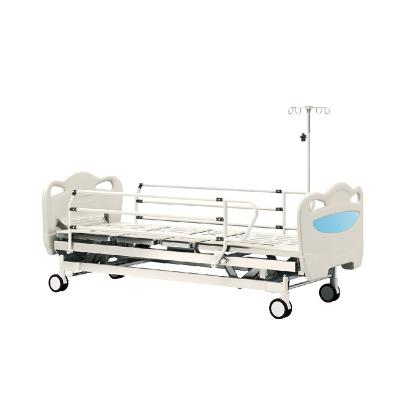 China Cheap Hospital Bed Three Crank Patient Beds / Manual Hospital Bed Prices for sale