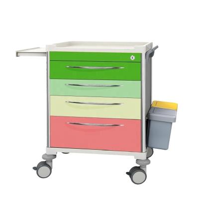 China Best medicine storage and transport solution high quality ABS plastic medicine delivery hospital trolley turkey for sale