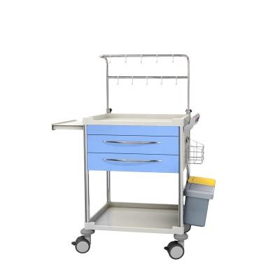 China Best Medicine Storage and Transport Solution Cheap Price ABS Trolley Inpatient Medical Infusion Cart for sale