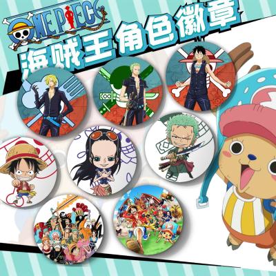 China One Piece Badge Luffy Nami Brooch Pin Roronoa Zoro Tony Chopper Collection Japan Badge 1pcs Cosplay for Backpack Clothes for sale