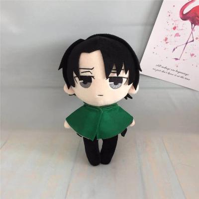 China Wholesale Fashion Anime Attack on Titan Plush Doll Toy Levi Ackerman Cute Soft Stuffed Pillow Children Gift 20cm for sale