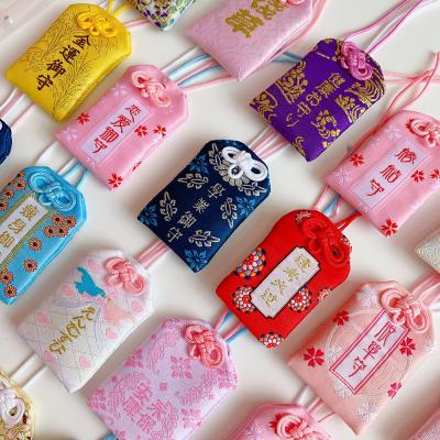 China Japan New Omamori Pray Fortune Beauty Health Safe Love Wealth Bag Keeper Transparent Talisman Pendant Keychain Charm Couples Gift for sale