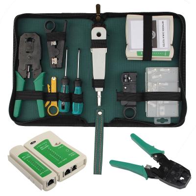 China LAN Cable Tester Crimper Crimp Tool Set Cable Tester Network Ethernet RJ45 Cat5e Cat6 Kit for sale