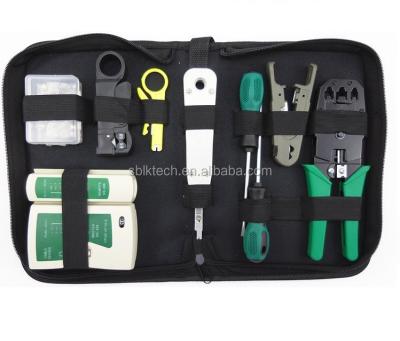 China LAN Ethernet Network MEASUREMENT Crimping Tools Tester SET Cable Crimper Kit RJ45 Cat5e Cat6 for sale