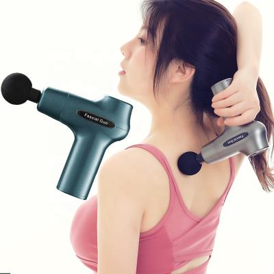 China Mini Fascia Gun Body Massager Mini Fascia Gun Muscle Relaxation Frontal Vibration Fitness Home Massager Gripper for sale