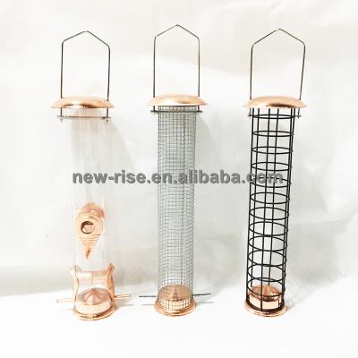 China Non-automatic Copper Nut Suet Bird Feeder Seed Feeder for sale