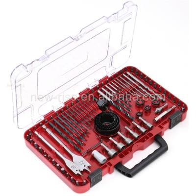 China 90pcs Combination Drill, Saws And Hole Screwdriver Bits Tool Kit T01240 for sale