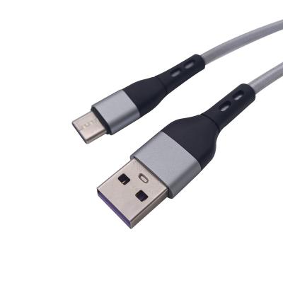 China Other Wholesale 3A Fast Charging USB A To Type C Data Cable 1m Nylon Aluminum Alloy Charging USB Cable for sale