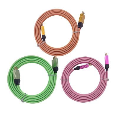 China High Speed ​​2.1 HD Camera Cable Cord For TV Gold Plated Flat Wire Metal Head 4K Computer TV HD Data Cable for sale