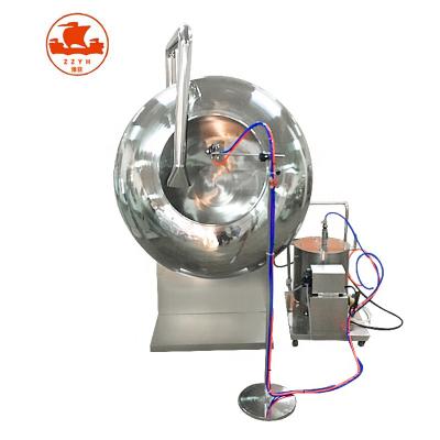 China Pan seasoning enrobing machine/factory sugar coating chocolate/caramelized nuts machine for sale