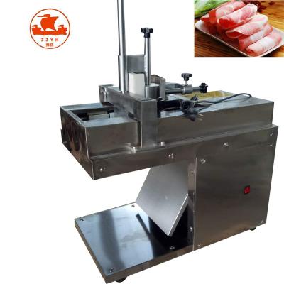 China Meat Processing Equipment Flat Cutting Single Full Automatic Electric Frozen Meat Slicer for sale