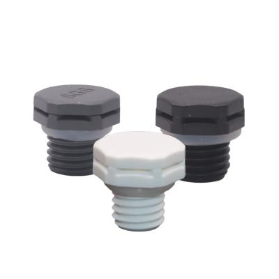 China Air pressure balance plastic waterproof breathing control valve lamp screw/nylon lamp air vent damper box valve M12*1.5 for sale